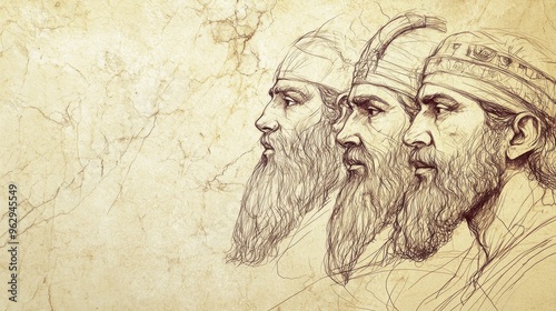 Wallpaper Mural Misguided Counsel in Egypt: Princes and Pharaoh’s Advisors Shown as Fools, Symbolizing Failed Leadership Torontodigital.ca