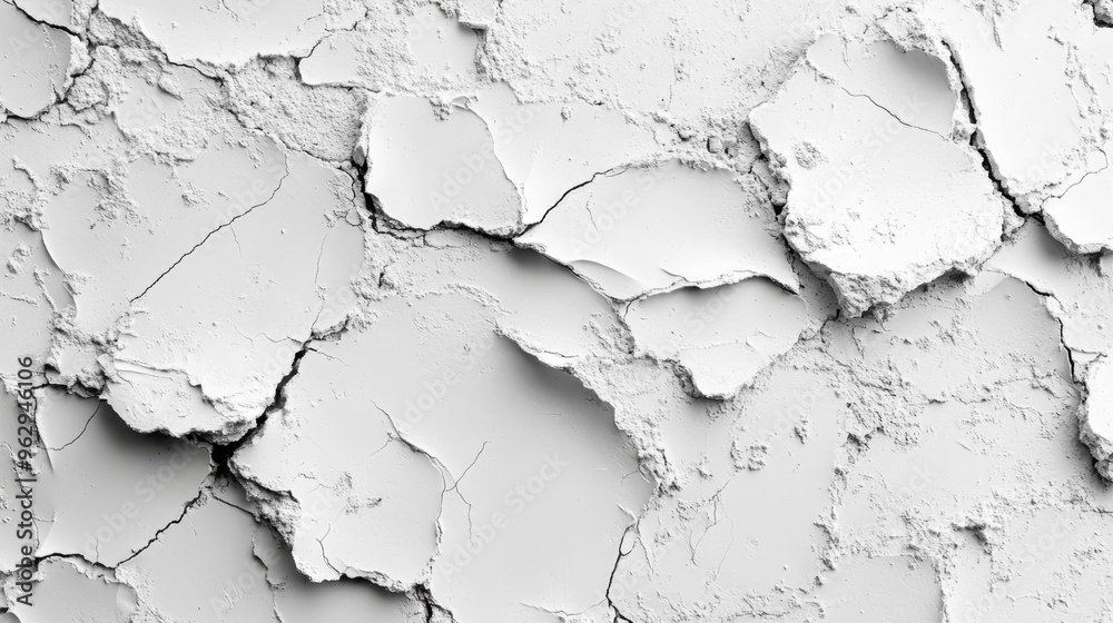 Cracked White Surface Generative AI Cracked White Surface Generative AI