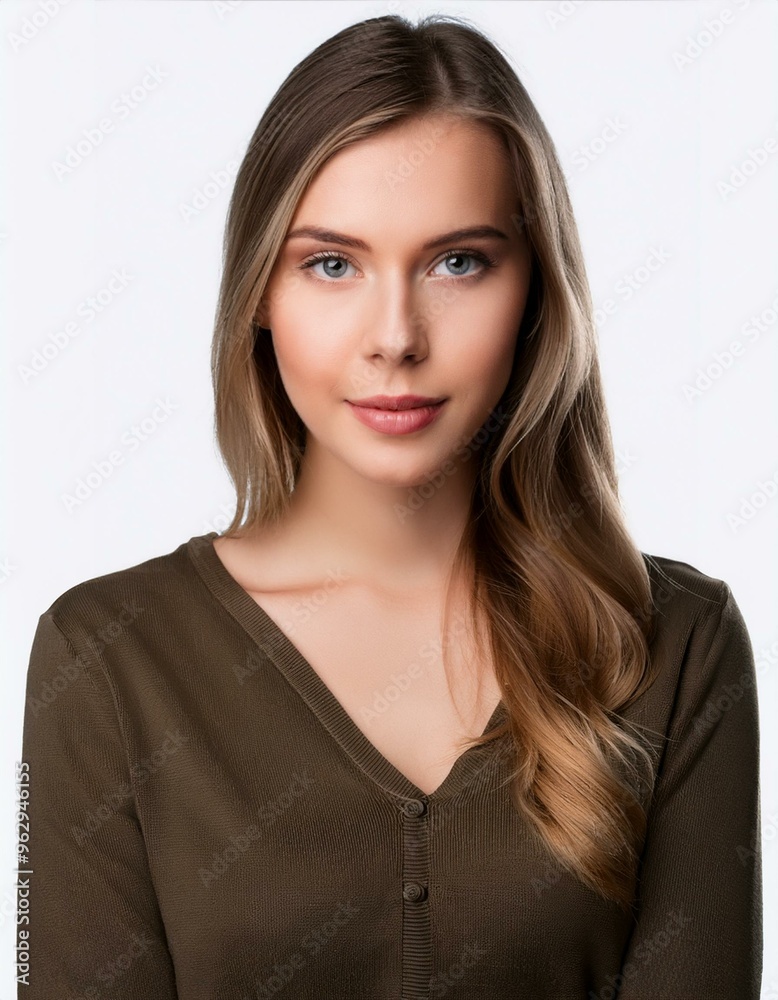 beautiful young woman portrait, AI generated beautiful young woman portrait, AI generated
