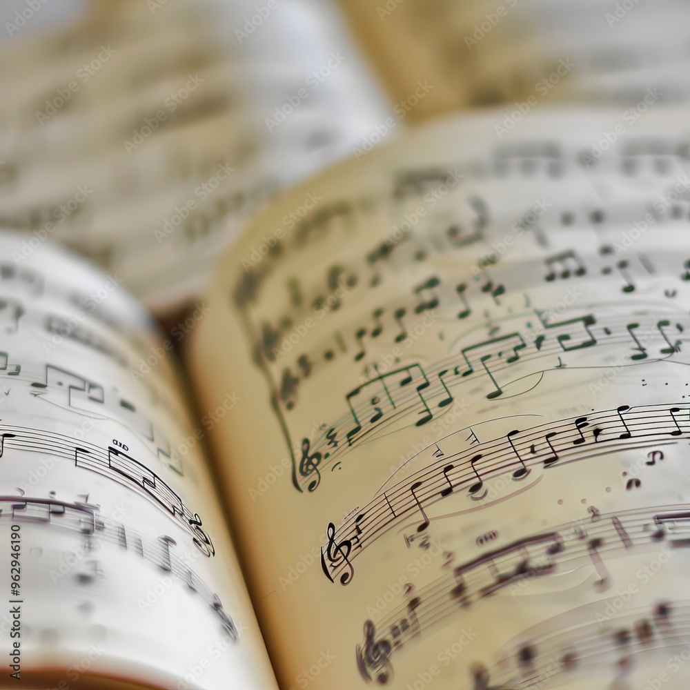 Naklejka premium Music notes - classic music