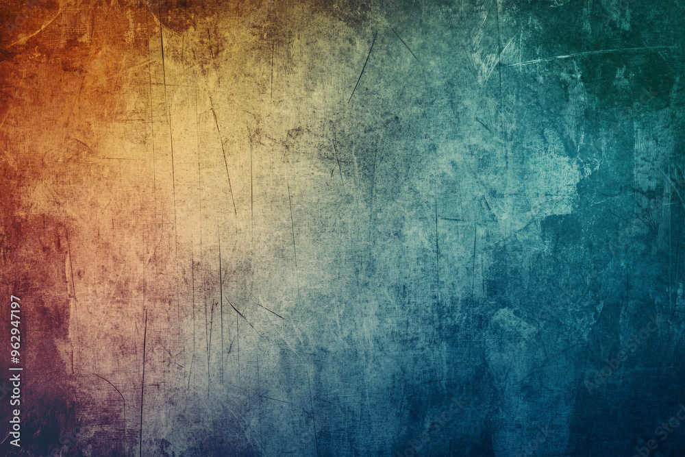 Abstract Grunge Texture with Vibrant Color Gradient