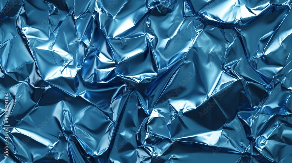 Shiny Crumpled Foil Texture with Glowing Edge - Ultra HD Plastic Abstract Background Shiny Crumpled Foil Texture with Glowing Edge - Ultra HD Plastic Abstract Background