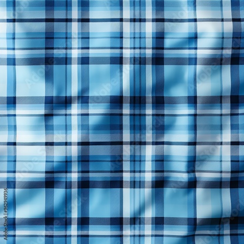 A modern blue checkered background that presents a stylish and contemporary look. The checkered pattern is evenly spaced and has a neat appearance. The blue color is vibrant and gives a sense of calmn photo