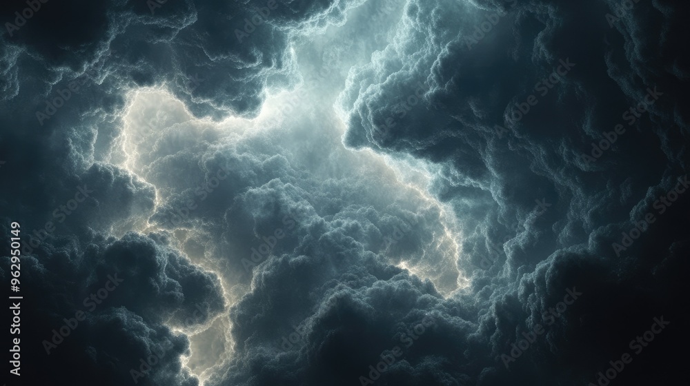 Ethereal clouds in abstract serenity Ethereal clouds in abstract serenity