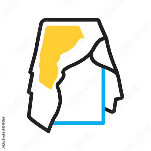 Vector  multicolor icon for Unveil