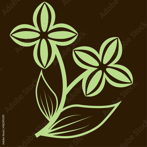 Collection of spring colorful flower elements vector. Set floral of wildflower, leaf branch, other background. Hand drawn blossom illustration for.Vector Beautiful Flowers Set