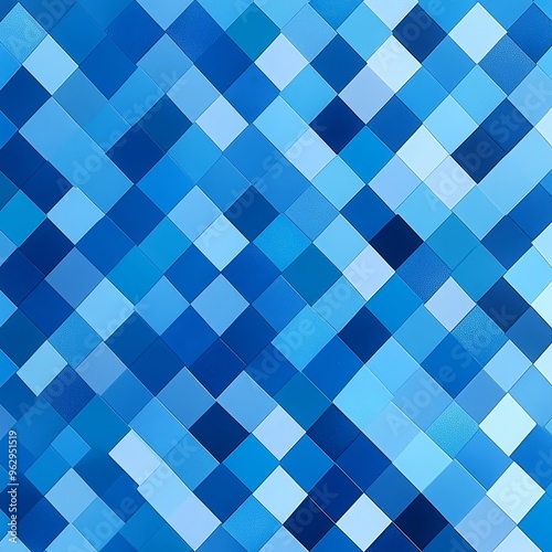 A modern blue checkered background that presents a stylish and contemporary look. The checkered pattern is evenly spaced and has a neat appearance. The blue color is vibrant and gives a sense of calmn photo