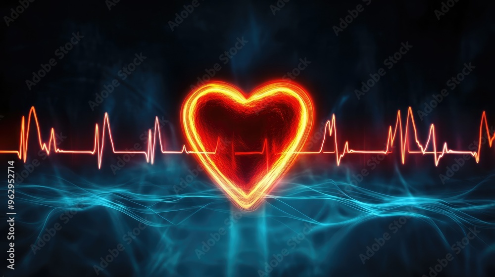 Heart Beats with medical backgrounds Heart Beats with medical backgrounds