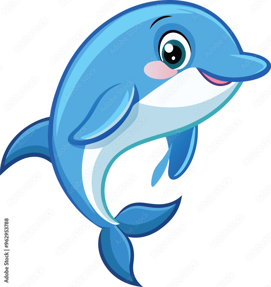 Fototapeta premium Smile dolphin fish 