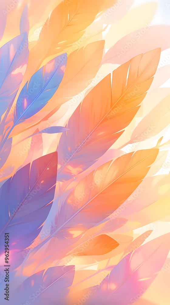 Dreamy Colorful Rainbow Pastel Feathers Sunlight Background Wallpaper Dreamy Colorful Rainbow Pastel Feathers Sunlight Background Wallpaper
