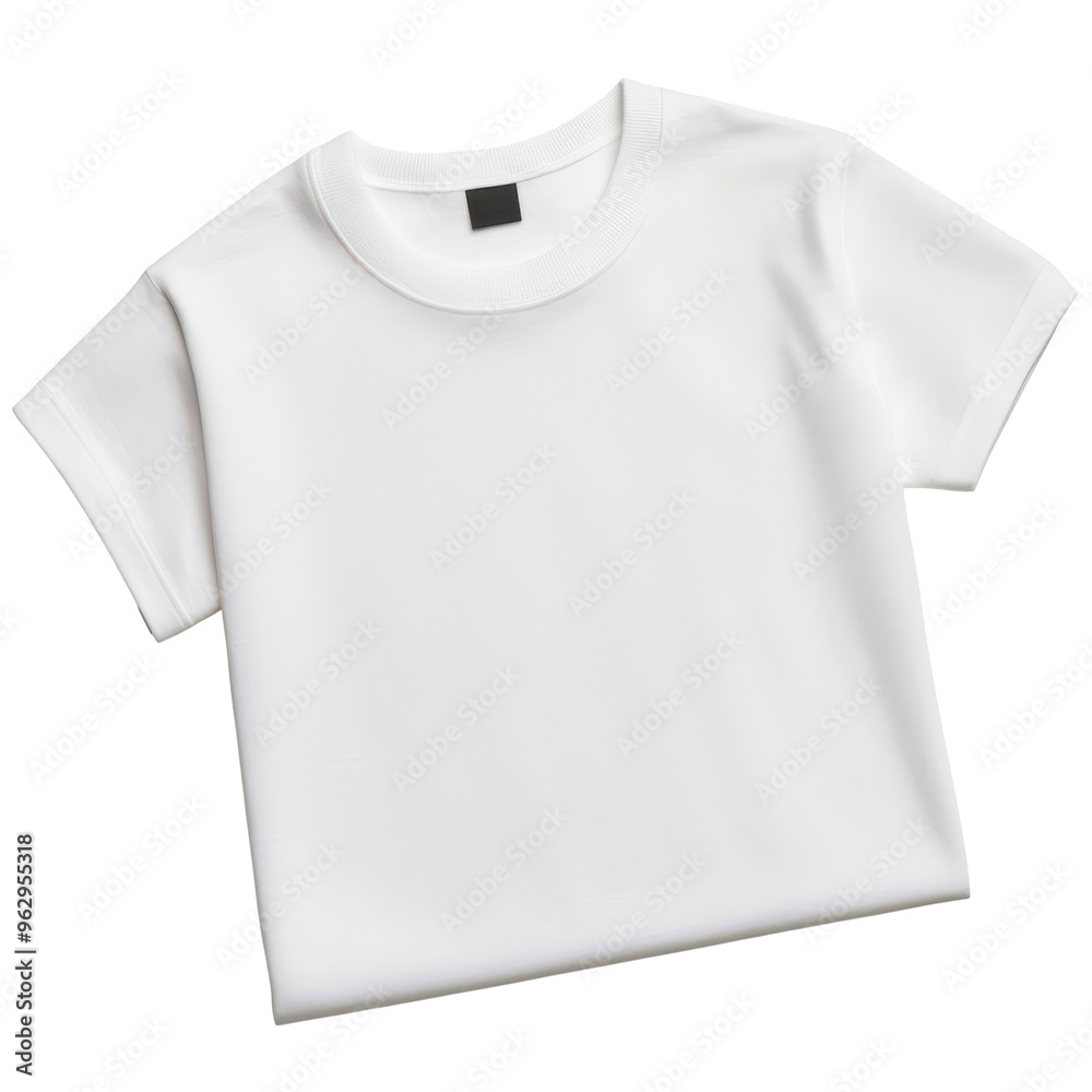Plain white t-shirt isolate on transparent background, mockups concept, cutout, png Plain white t-shirt isolate on transparent background, mockups concept, cutout, png