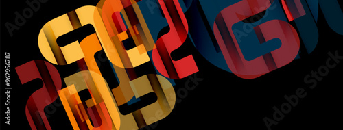 Lines, abstract letter style design background. Geometric vector Illustration For Wallpaper, Banner, Background, Card, Book Illustration, landing page