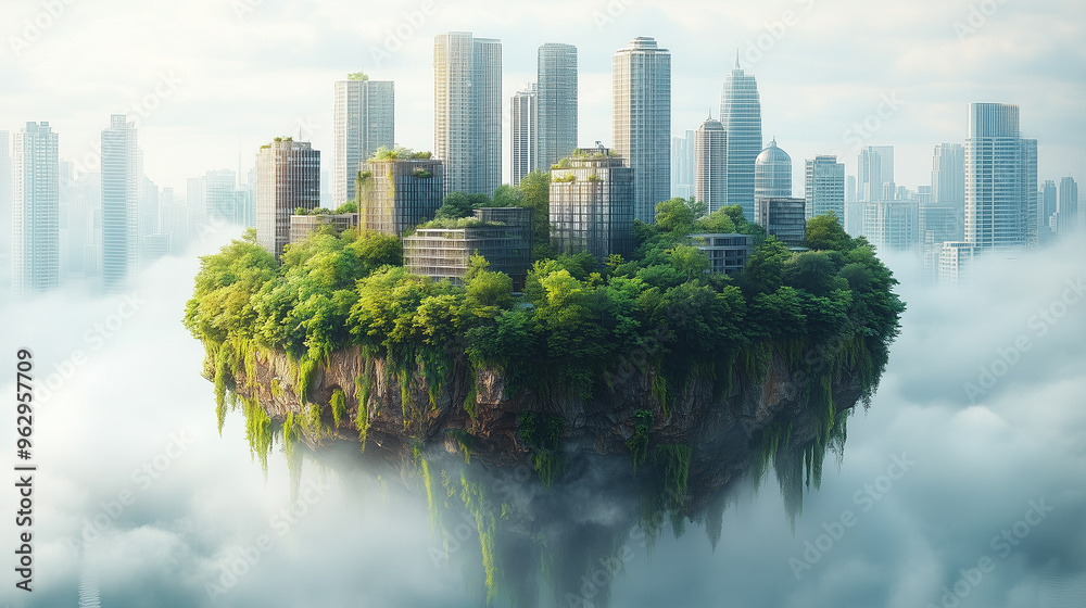 Obraz premium Sustainable practices for achieving carbon neutrality in corporate strategies.