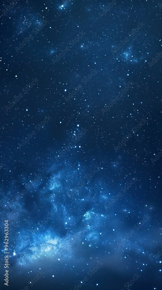 Panorama blue night sky milky way and star on dark background Panorama blue night sky milky way and star on dark background