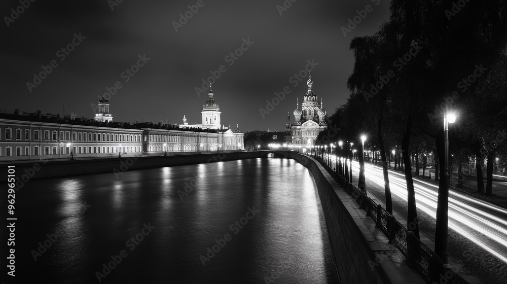 Fototapeta premium St. Petersburg's Peter and Paul Cathedral and Botnia House