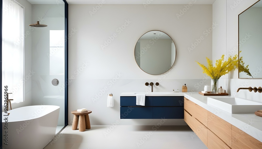 Photo interior modern design room 3d illustration Photo interior modern design room 3d illustration
