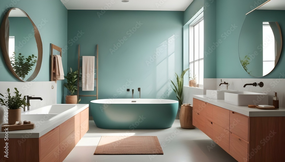 Photo interior modern design room 3d illustration Photo interior modern design room 3d illustration