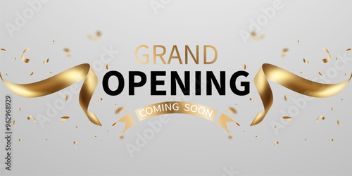 Beautiful grand opening card design background Elegant vector illustration for your business