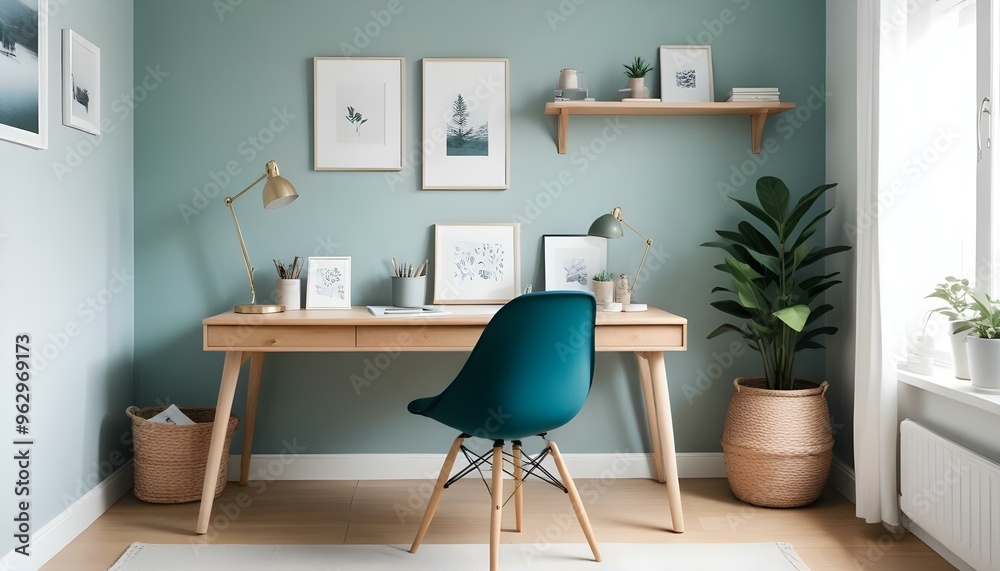 Fototapeta premium Photo interior modern design room 3d illustration