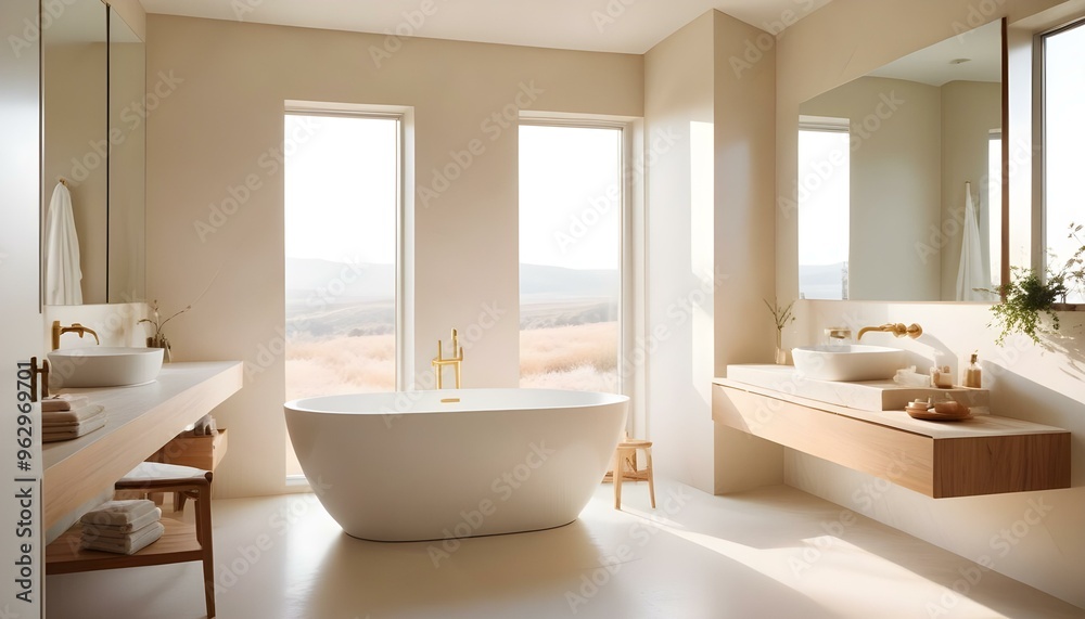 Photo interior modern design room 3d illustration