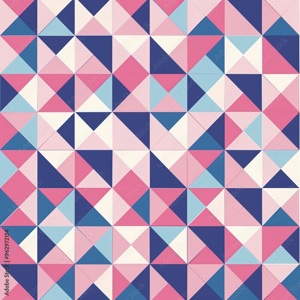 Pink and blue geometric pattern Pink and blue geometric pattern