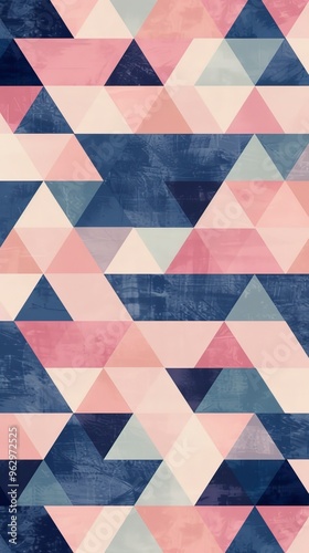 Pink and blue geometric pattern