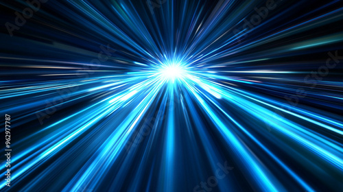 Blue technology background, network data traversal, Internet digital security concept, Digital technology banner green blue background concept,