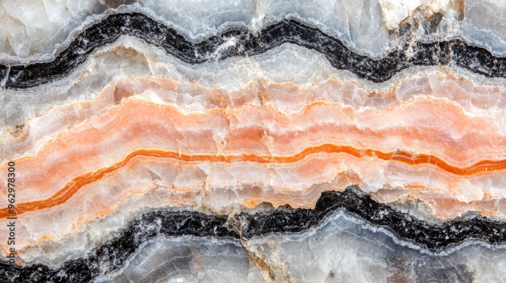 Smooth marble surface with natural veining in shades of gray, white, and black Smooth marble surface with natural veining in shades of gray, white, and black
