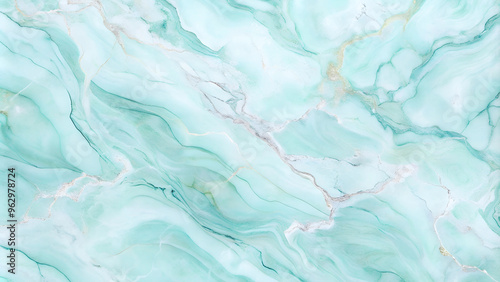 Wallpaper Mural Mint and White Marble Texture Background for Luxurious Design Elements Torontodigital.ca