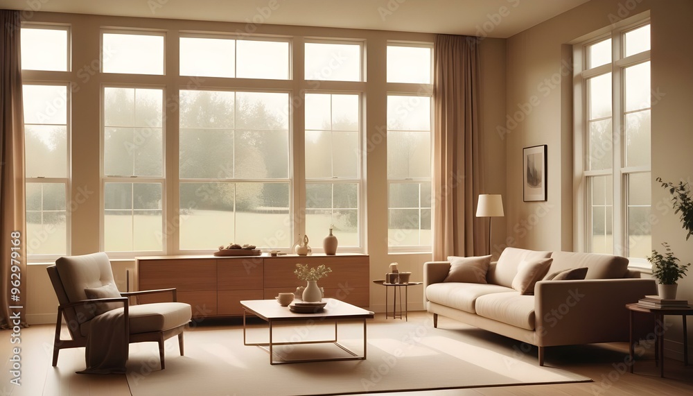 Photo interior modern design room 3d illustration Photo interior modern design room 3d illustration