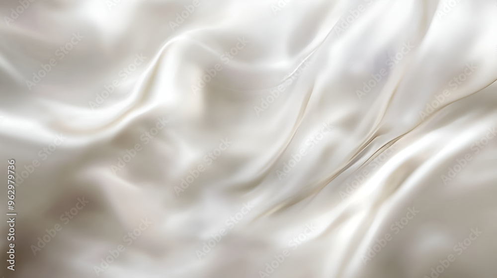 Fototapeta premium Smooth elegant white silk or satin luxury cloth texture can use as wedding background ,Luxurious background design,abstract white silk background