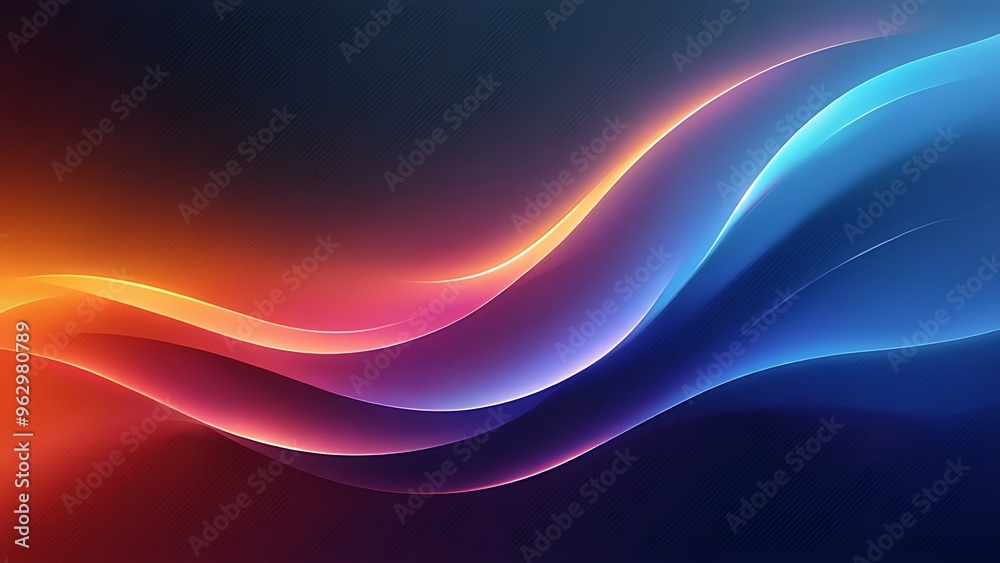Grainy gradient background blue red yellow abstract glowing color wave black backdrop, noise texture banner poster header design Grainy gradient background blue red yellow abstract glowing color wave black backdrop, noise texture banner poster header design