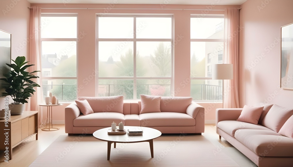 Photo interior modern design room 3d illustration Photo interior modern design room 3d illustration