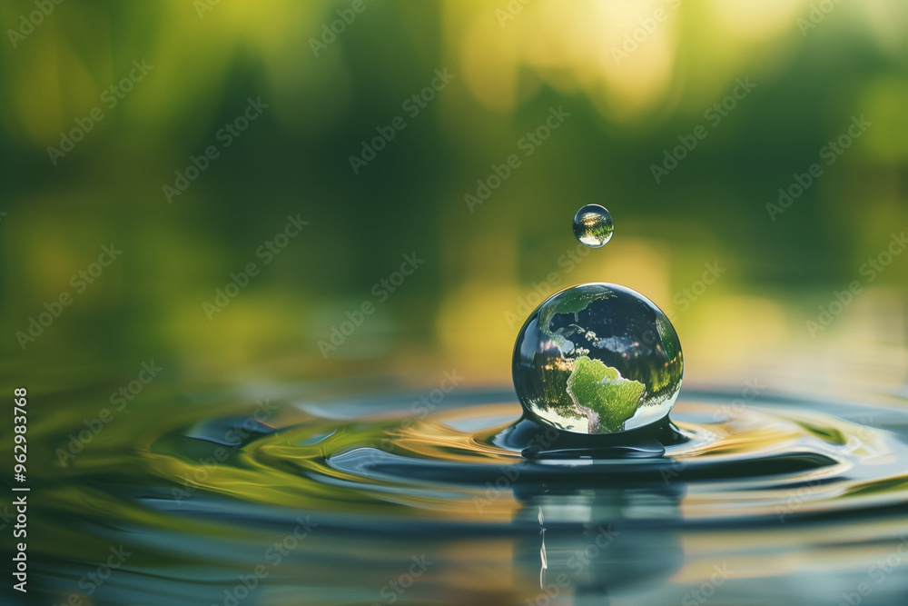 World Water Day Concept. Every Drop Matters. Saving water and world environmental protection and earth day.