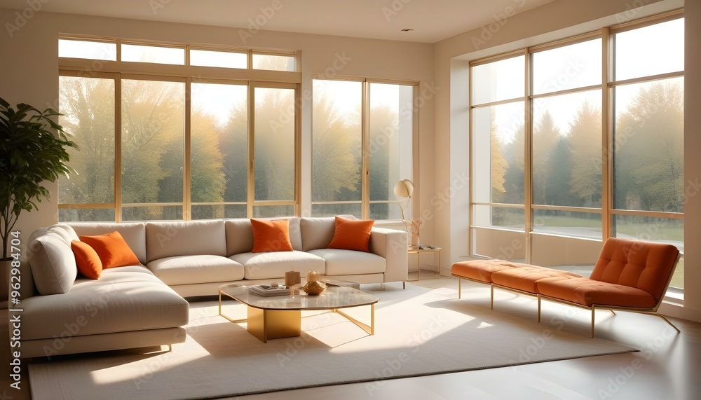 Photo interior modern design room 3d illustration Photo interior modern design room 3d illustration