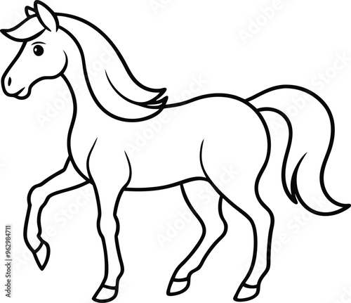 Wallpaper Mural Mighty Steeds Color and Play with Running Horses and Vector Art
 Torontodigital.ca