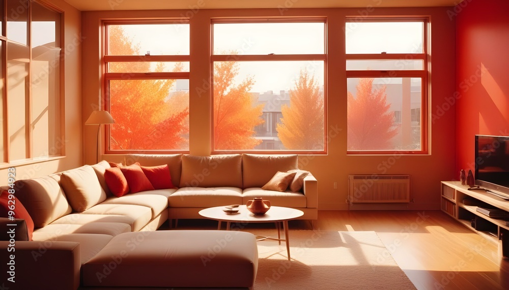 Photo interior modern design room 3d illustration