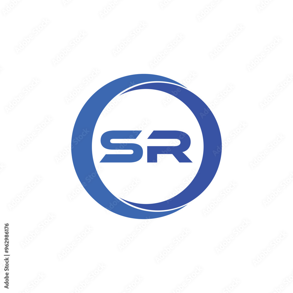 SR Letter Initial Logo Design Template Vector Illustration SR Letter Initial Logo Design Template Vector Illustration