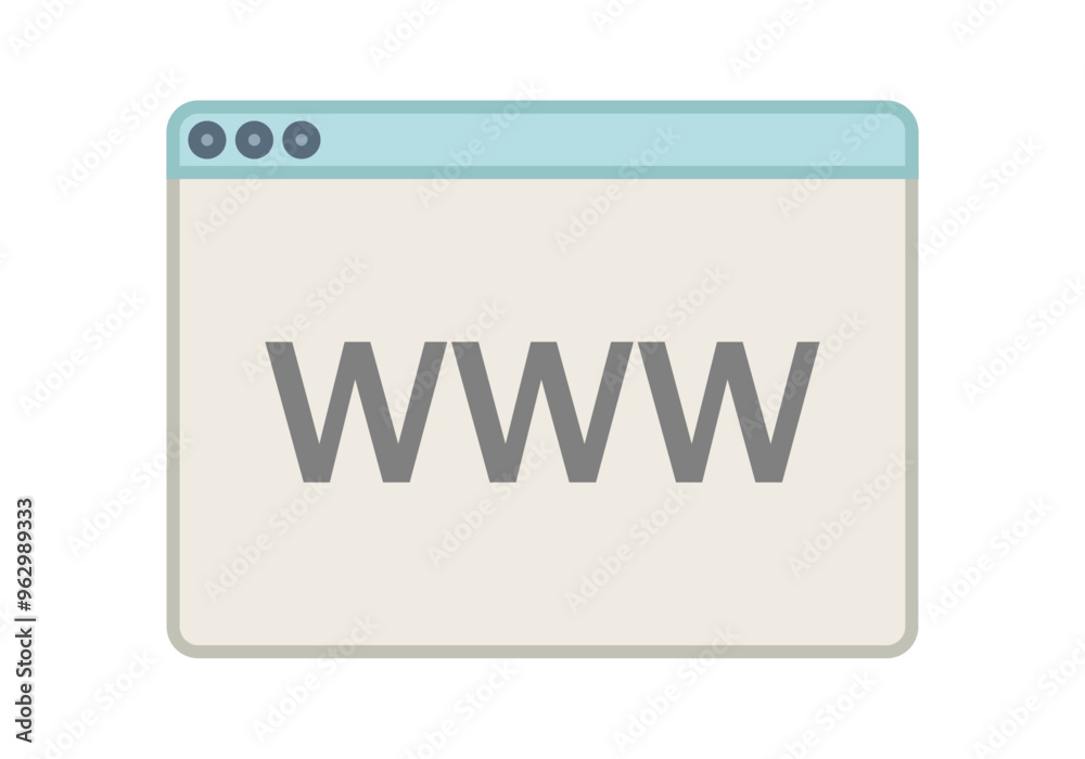 Interfaz de pagina web con tres w Interfaz de pagina web con tres w