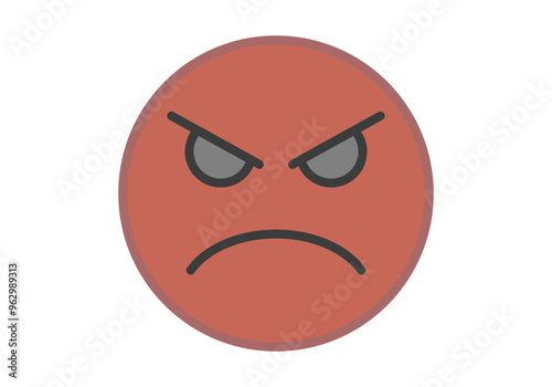 Emoticonos de cara enfadada o con odio