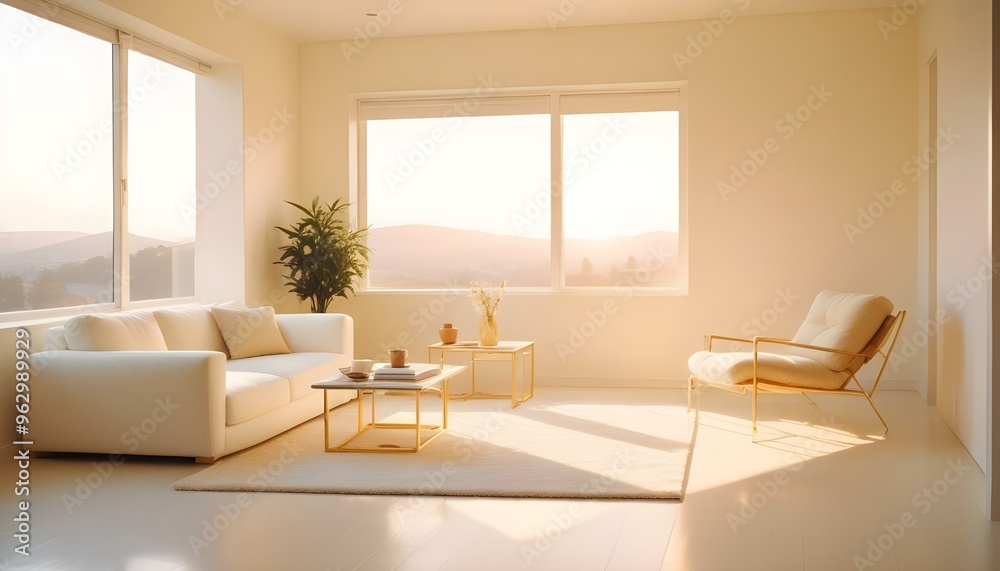 Photo interior modern design room 3d illustration Photo interior modern design room 3d illustration