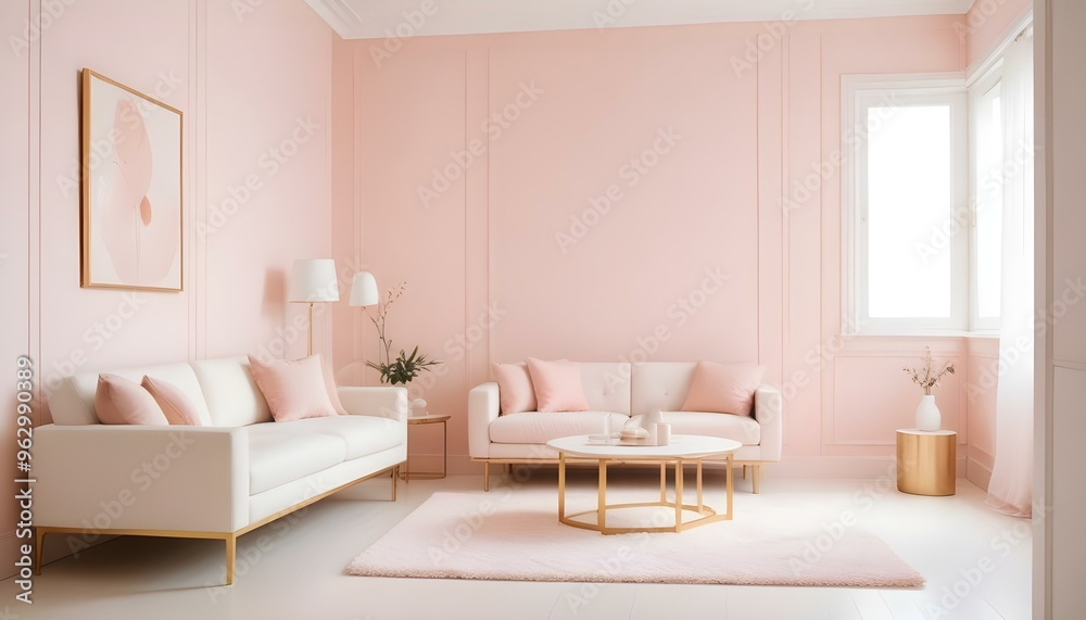 Photo interior modern design room 3d illustration Photo interior modern design room 3d illustration