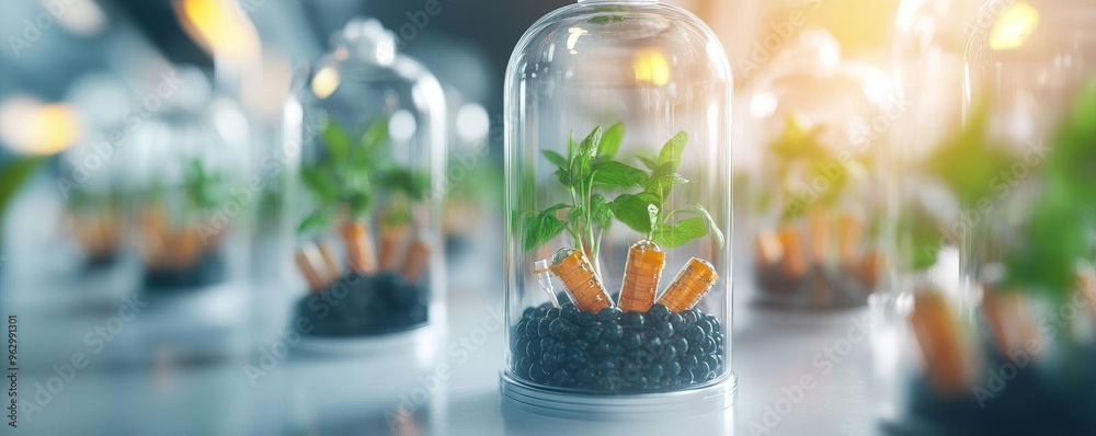 Concept of a synthetic biological ecosystem in space, biotechnology Concept of a synthetic biological ecosystem in space, biotechnology