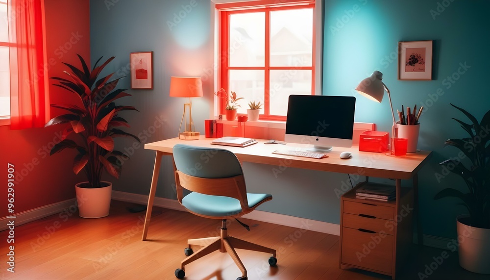Photo interior modern design room 3d illustration Photo interior modern design room 3d illustration