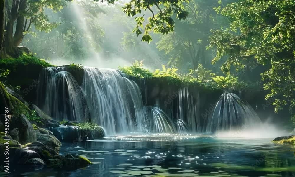 Waterfall Wonder: Enchanted Forest Falls, Video Waterfall Wonder: Enchanted Forest Falls, Video