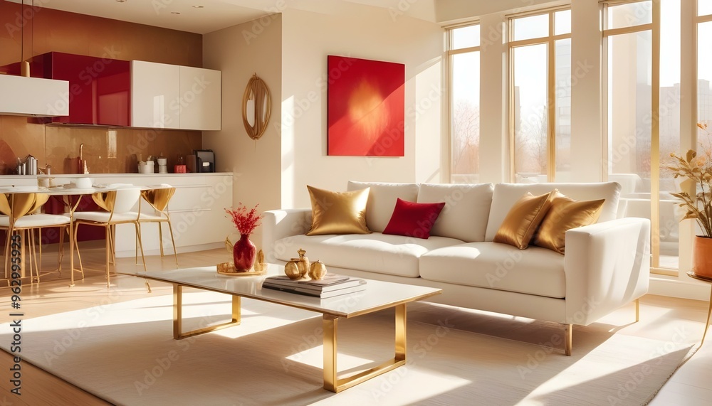 Photo interior modern design room 3d illustration Photo interior modern design room 3d illustration