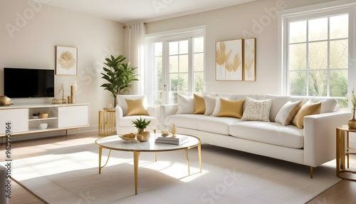 Photo interior modern design room 3d illustration