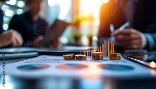 Business scene with employees discussing payday accountability, Accountability, Line, Payday, workplace financial planning photo