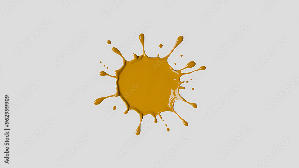 yellow ochre paint splash, paint splatter, blot of paint, isolated on white background yellow ochre paint splash, paint splatter, blot of paint, isolated on white background