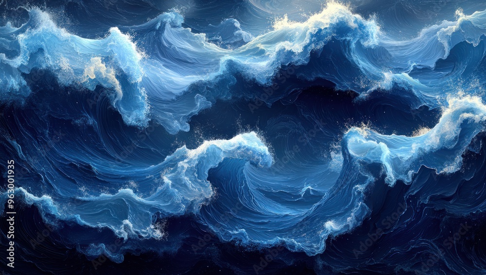 Abstract Ocean Waves Abstract Ocean Waves